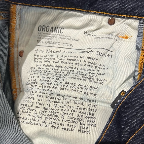 Nudie Jeans Co Long John Jean Twill Rinse - Like New W29/L32 - Picture 7 of 8